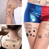 3 Sheets Temporary Tattoos Tattoo Sticker Perfect for Halloween,Cosplay, Costumes and Party Accessories