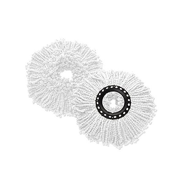 2 Pack Microfiber Replacement Spin Mop Head Refill for Magic 360 / Deluxe/Hurricane