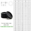 EASYEAH 2 inch Rubber Grommets for Wiring, 1-5/8" ID, 2" Drill Hole Rubber Plugs for Round Holes, Synthetic Automotive Firewall Cable Hole Plug, Double-Sided Wire Grommets Protector, 4PCS