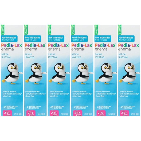 Pedia-lax FLEET ENEMA CHILDREN, 2.25 Fl Oz (Pack of 6)