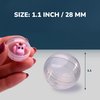 Vending Machine Empty Round Capsules 1.1” 250 pcs Bulk Capsule for Toy Gumball Machines Small Clear Containers Surprise for Kids Party Favor Prize