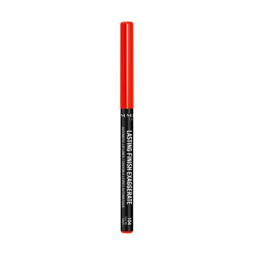 Rimmel Lasting Finish Exaggerate Automatic Lip Liner - Rich, Smooth Formula for Long Lasting Lip Looks - 104 Call Me Crazy, .01oz