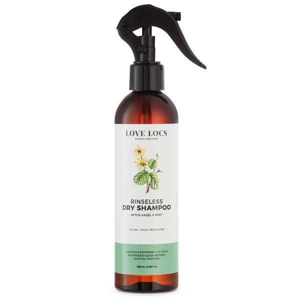 Love Locs Rinseless Dry Shampoo | No Rinse Shampoo for Locs | Scalp Cleanser for Dreads, Braids, Sisterlocks, Post Workouts | Waterless Cleaning | Vegan | Natural Dreadlock Hair Products