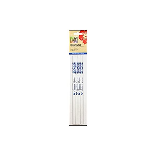 Water-Soluble Chalk Marking Pencils 4/Pkg-White