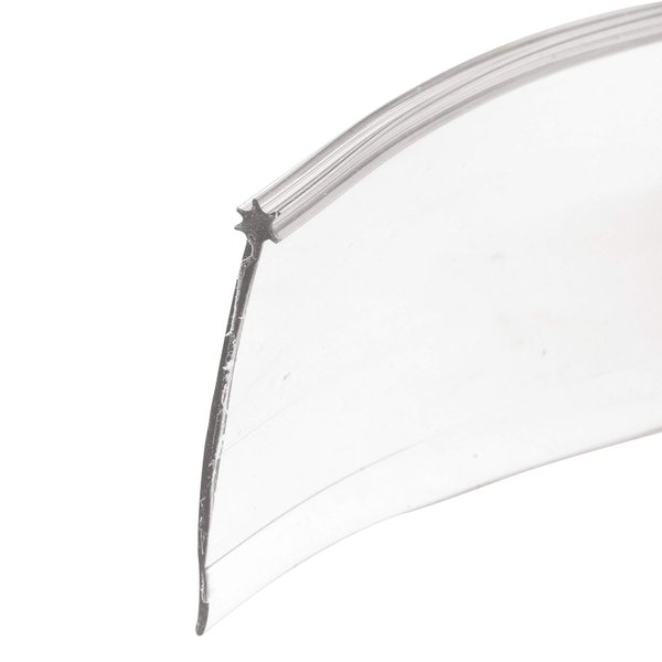 Shower Door Bottom Sweep, 1/8"x 1-5/16"x 36" , Clear Vinyl