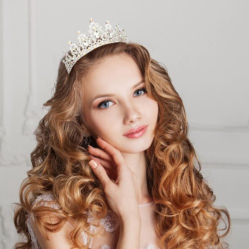 Crowns for Women KICOSY Princess Tiaras for Girls Quinceanera Crowns for Girls Crowns and Tiaras for Women Wedding Birthday Party Prom Pageant Bachelorette Party Decorations Hair Accessories