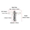 PHOCUS Camera Mounting Adapter, 3/8" Light Stand Adapter for Ballhead or Tripod Head to Clamp, Grip Head or Light Stand That Accept a Baby 5/8" Stud
