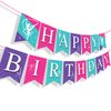 Gymnastics Happy Birthday Banner Gymnastics Party Supplies Gymnastics Party Banner Gymnastics Banner for Baby Shower Kids Dance Theme Decorations Gymnastic Birthday Party Supplies