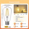 CRIRY Dimmable E26 LED Edison Light Bulbs 60 Watt Equivalent, 2700K Soft Warm Light for Table Lamp Floor Lamp Bathroom Vanity Outdoor Wall Light Fixture, CRI 85+, 750LM, 6W, ST64, E26 Base, 6Packs