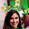 BARTOSI Light Up St Patrick's Day Headband LED Shamrock Headpiece Irish Saint Patricks Day Hairband Costume Headwear Hair Accessories for Women