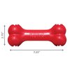 KONG Goodie Bone - Rubber Dog Toy - Dental Dog Toy for Teeth & Gum Health - Durable Dog Chew Toy - Hard Rubber Bone for Dogs - Fillable Toy for Dispensing Treats - Medium Dogs