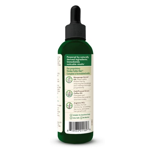 Thicker Fuller Hair Root Boosting Leave-In Treatment - Leave In Hair Treatment - Natural Volume Builder - Moisturizing Scalp Treatment - 4 oz