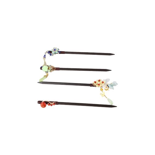 Leadigol Retro Chinese Wooden Hairpins,Women Hair Sticks Headdress Elegant Hair Clip Tassel Wooden For Girls Bridal,4pcs