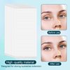 500 Pieces False Eyelash Fans Paper Tape, Double Sided Adhesive Lash Tape Eyelash Fan Tape Holder Lash Sticky Strip Eyelash Extensions Tools Eyelash Extension Storage Tape for Women Girls Eye Makeup