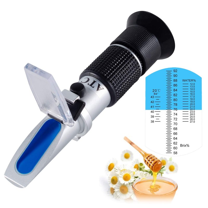 Honey Refractometer with ATC - Tiaoyeer Refractometer for Honey ...