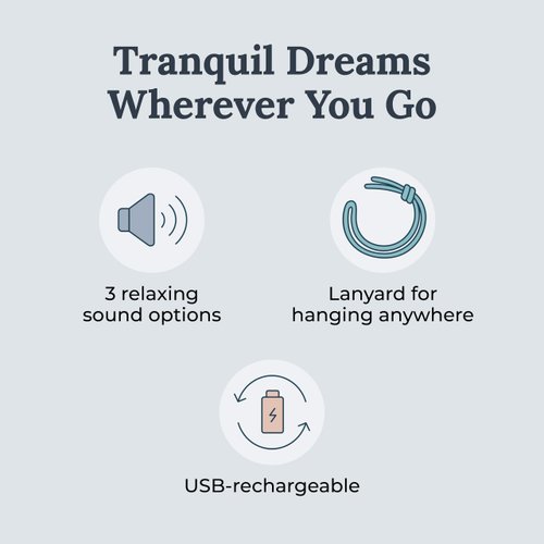 Yogasleep Rohm Portable White Noise Machine for Travel 3 Soothing Natural Sounds + Volume Control Sleep Therapy for Adults & Baby 2-Pack