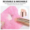 BQAN 3Pcs Silicone Nail Brush, Pink Nail Art Brushes for Ombre Nail, Chrome Nail, French Nail, Soft Silicone Nail Stamping Manicure Tool