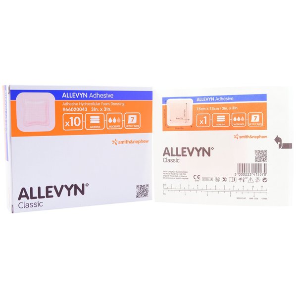 Dressing Adhesive Allevyn 3"x3" - Smith & Nephew 66020043