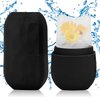 Ice Roller for Face and Eye, Upgraded Ice Face Roller Facial Beauty Ice Roller Skin Care Tools, Ice Facial Roller Gua Sha Face Massage, Silicone Ice Mould for Face Beauty Remove Fine Lines (Black)