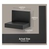 Command Display Ledges, Holds up to 2 lb, Slate, 2 Ledges with 8 Medium Command Strips, Damage Free Hanging Floating Shelf with Adhesive Strips, Personalize Living Room, Bedroom, Kids Room or Office
