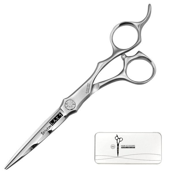 Wet and Dry Cut Professional Hair Cutting Scissors Barber Shears Japanese Aichi SUS440C Stainless Steel Salon 6 Inch Haircut Tijeras de Peluqueria Shintou