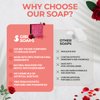 GIBI Wild Rose Soap Bar - 7.06 Oz Moisturizing Rose Soap for Face & Body - Enhances Skin Radiance & Softness - Pure, Luxurious Rose Bar Soap for All Skin Types