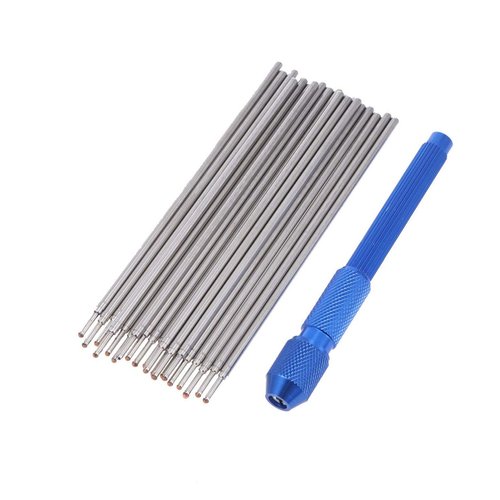 Exceart 20Pcs Tattoo Pen Holder For Skin Marking Pen Skin Surfer Stencil Pen Holder (Blue Pen Holder Blue Pen Refill)
