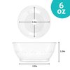 PLASTICPRO 6 oz Hard plastic Desert Bowls - Ice cream Bowls premium Quality Disposable Clear Bowl Pack of 40