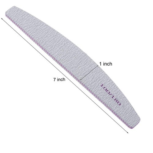 Nail File 10 PCS Professional Double Sided 100/180 Grit Nail Files Manicure Pedicure Tool and Nail Buffering Files