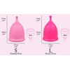 SHORDY Menstrual Cups Set of 2(Small+Large) with Box Soft Menstrual Cup & Flexible Period Cups for Women Upto 12 Hours Eco-Friendly & Safer Tampons Discs Pads Alternative Copa Menstrual (Pink)