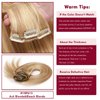 Clip in Hair Extensions Real Human Hair Premium 14 Inch 7pcs 70g 18P613 Highlight Color Straight Clip ins Extensions Soft & Natural Real Human Hair Clip in Extensions