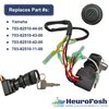 HeuroFosh 703 82510 43 00 Remote Control Box Ignition Switch Key Assy for Yamaha 2 & 4 Stroke 6-300 HP Outboard Motors 703 82510 42 00