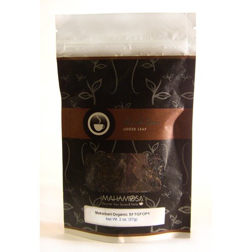 Mahamosa Makaibari Organic SFTGFOP1 2 oz - Darjeeling Indian Black Tea Loose Leaf, Single Estate Black Tea