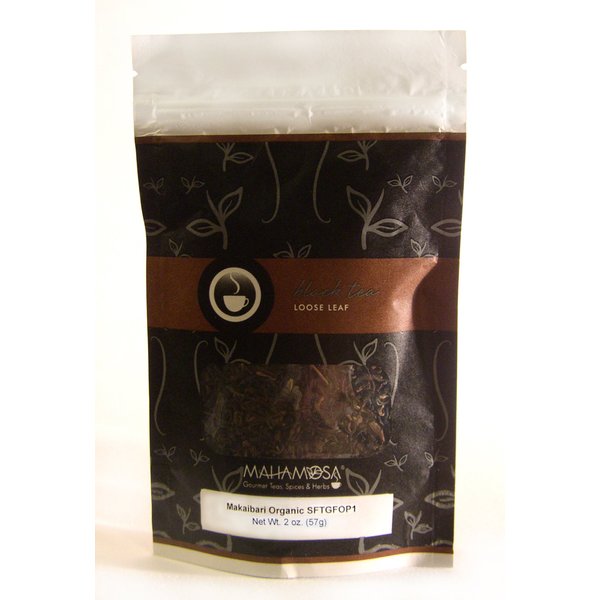 Mahamosa Makaibari Organic SFTGFOP1 2 oz - Darjeeling Indian Black Tea Loose Leaf, Single Estate Black Tea