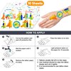 96PCS Water Squirt Gun Temporary Tattoo Stickers Pool Birthday Party Favors Decorations Supplies Decor Theme for Boys Girls School Classroom Activity Outdoor Prizes Rewards