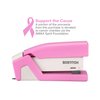 Bostitch Office InCourage Spring-Powered Compact Stapler, BCA Pink (1588), plastic-half strip