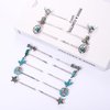 16Pcs Western Turquoise Hair Pins Southwestern Country Cowgirl Bobby Pins Cowboy Hat Boot Cactus Star Lightning Hair Clips Barrettes Boho Women Girl Decorative Bobby Pin Hair Accessories (16 pcs