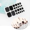 WOKOTO 6 Sheets Mermaid Design Toenail Art Polish Stickers Strips with 1Pc Nail File Adhesive Nail Wraps Decals Manicure Kit