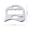 STICKON Stainless Steel Gua Sha Scraping Massage Tool IASTM Tools Great Soft Tissue Mobilization Tool (K Shape)