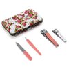 My Beauty Spot Manicure Set Soft Touch Manicure Kit For Women 6pcs Stainless Steel Travel Nail Kit With Case Beauty Care Essentials Collection