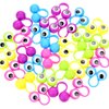 JOVITEC 48 Pcs Eye Finger Puppets Toys Set Eyeball Rings Eye on Rings for Kids Googly Wiggly Eyeball Finger Puppet Party Favors for Boys Girls Classroom Prize Exchange, 5 Colors