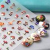 LBPEPAMZ 5D Embossed Mushroom Snail Nail Stickers Fairytale style Self-Adhesive Designs Nail Decals Spring Summer Cute and dreamy Supplies for Women Girls Nail Art Decorations