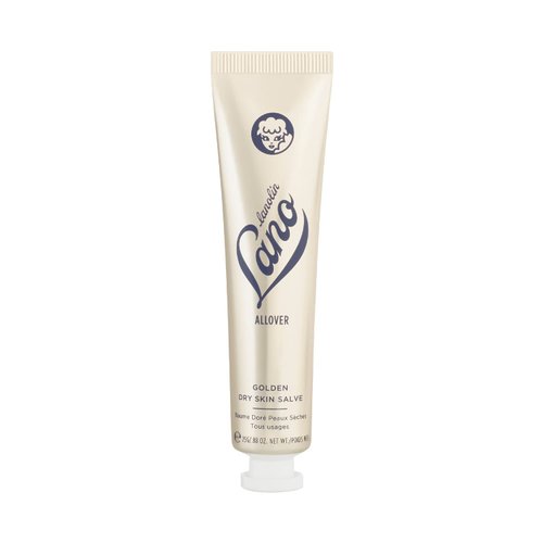 Lanolips Golden Dry Skin Salve - Lanolin Ointment with Vitamin E & Manuka Honey - Relief for Extremely Dry Skin - Healing Salve for Dry Hands, Cracked Lips, Skin Patches - Dermatologist Tested (25g)