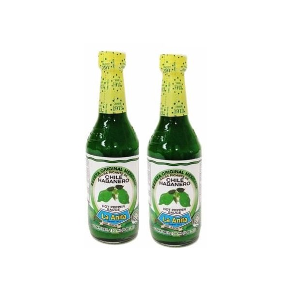 La Anita Green Habanero Hot Sauce : Pack of 2