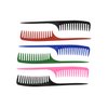 6 Pieces Hair Combs Wide Tooth Comb Hair Teasing Comb Tail Comb Salon Styling Comb Wig Comb (5 Colors）