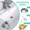 Universal Bathroom Sink Stopper with Hair Catcher, for 1.04-1.97 Inch Drain Hole, Spring Core Bathtub Drain Cover, Pop Up Sink Plug Basin Drain Strainer