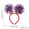 GRITOSE 4th of July Headband Kids Adults Independence Day Party Favors Supplies Patriotic Accessories Decorations 1pcs+1 American Flag（5in*8in）