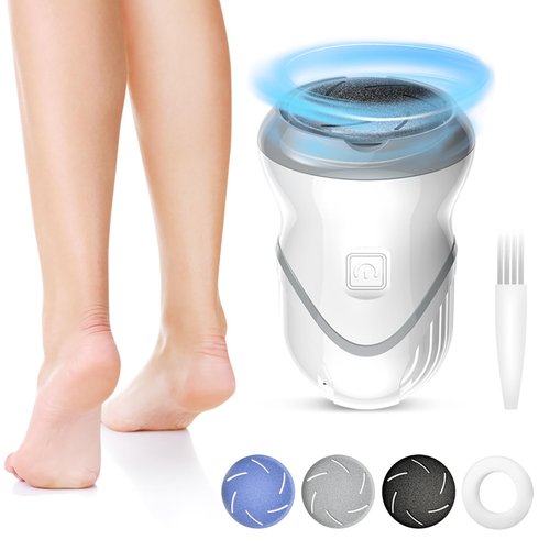 Magitech Electric Callus Remover for Feet, Rechargeable Electric Foot Callus Remover 3 Grinding Heads Waterproof Electric Foot Grinder Professional Pedi Feet Care for Dead/Hard Cracked/Dry Skin