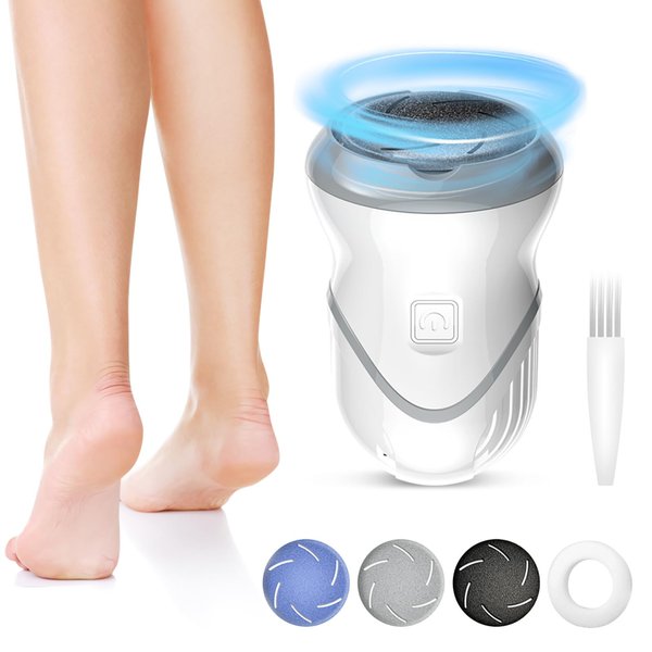 Magitech Electric Callus Remover for Feet, Rechargeable Electric Foot Callus Remover 3 Grinding Heads Waterproof Electric Foot Grinder Professional Pedi Feet Care for Dead/Hard Cracked/Dry Skin