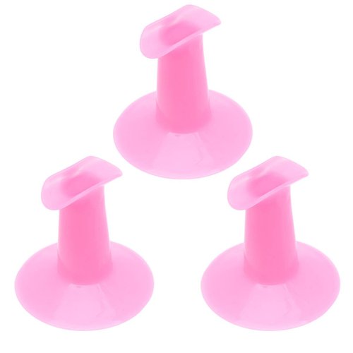 Milisten 3PCS Plastic Finger Stand Support Rest Nail Art Design Painting Salon DIY Finger Practical Holder for Nail Art